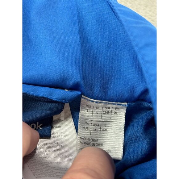 Reebok Mens Blue Windbreaker Jacket Size XL Polyester - Picture 5 of 8